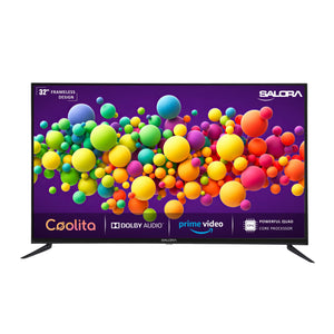 Salora 80 Cm (32 Inches) HD Ready Smart LED Coolita TV SLV-4324 SFC | High Brightness | Sleek Frameless Design With Metal Back | Powerful 20W Speakers With Dolby Audio I Eye Protection Mode I 300+ Cloud Games